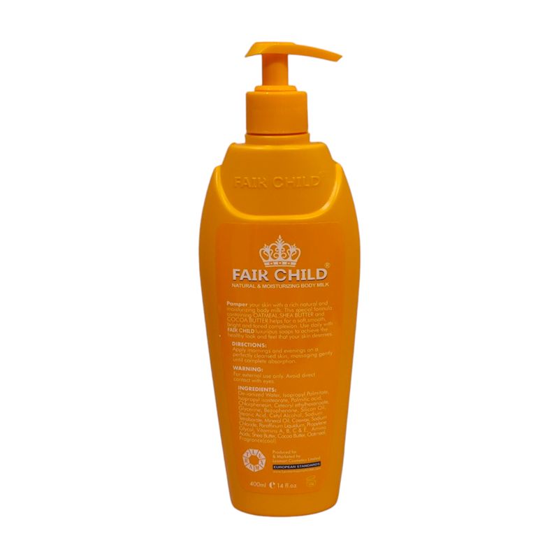Fair Child Natural & Moisturizing Body Milk with Oatmeal, Shea butter & Cocoa butter C