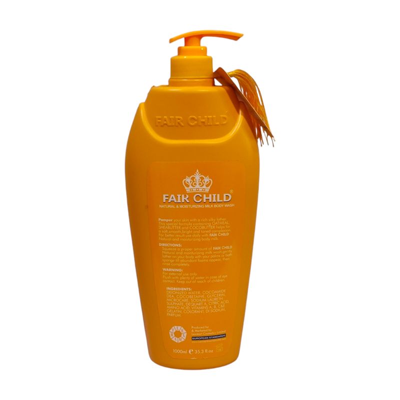 Fair Child Natural & Moisturizing Body Milk Wash - Oatmeal, Shea butter & Cocoa butter - B Fair Child Natural & Moisturizing Body Milk Wash - Oatmeal, Shea butter & Cocoa butter - B